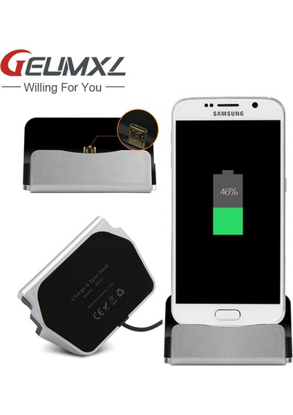 Samsung S8 Artı Xiaomi Huawei Lg Htc Android Telefon Mikro Tip-C iPhone Dock Şarj Cihazı Senkronizasyon Veri Yerleştirme Istasyonu Şarj (Yurt Dışından)