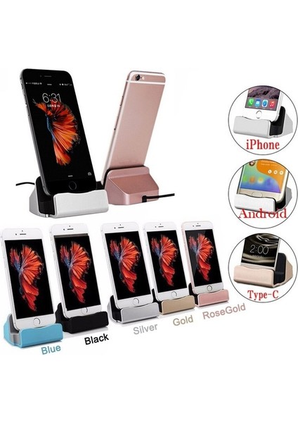 Samsung S8 Artı Xiaomi Huawei Lg Htc Android Telefon Mikro Tip-C iPhone Dock Şarj Cihazı Senkronizasyon Veri Yerleştirme Istasyonu Şarj (Yurt Dışından) fiyatları