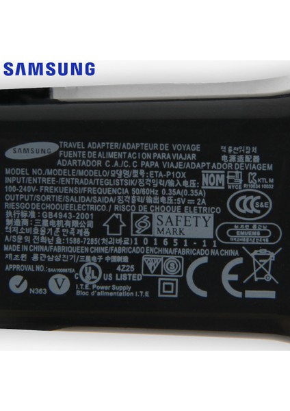 Samsung Orijinal Seyahat Tablet Şarj Cihazı Samsung Galaxy Tab P3110 P3100 P3113 10.1 P5100 GT-P5110 N8000 N8010 10.1 P7500 P7510 (Yurt Dışından) indirimleri