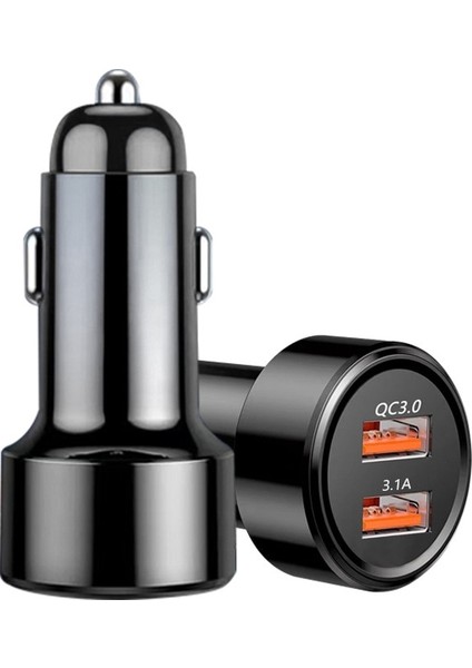 Hızlı Şarj 3.0 Araç Şarj Cihazı Cep Telefonu Çift USB Araç Şarj Cihazı Qualcomm Qc 3.0 Hızlı Şarj Adaptörü Mini USB Araç Şarj Cihazı (Yurt Dışından) indirimleri