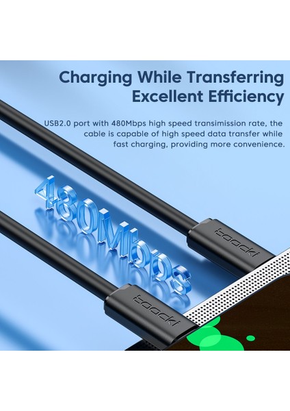 Toocki USB C Kablo C Tipi Şarj Kablosu Samsung S20 S21 Xiaomi Huawei Hızlı Şarj USB C Tipi Cep Telefonu Veri Kablosu (Yurt Dışından) modelleri
