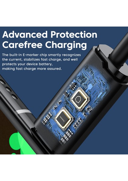 Toocki USB C Kablo C Tipi Şarj Kablosu Samsung S20 S21 Xiaomi Huawei Hızlı Şarj USB C Tipi Cep Telefonu Veri Kablosu (Yurt Dışından) fırsatları