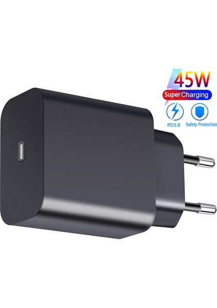 Pd 45W USB Tip C Şarj Cihazı iPhone 12 Pro Max Xiaomi Hızlı Şarj 3.0 Qc Usb-C Hızlı Şarj Seyahat Duvar Şarj Cihazı Samsung Için (Yurt Dışından)