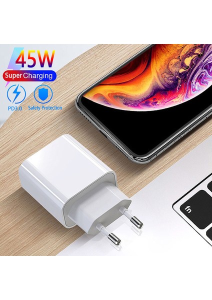 Pd 45W USB Tip C Şarj Cihazı iPhone 12 Pro Max Xiaomi Hızlı Şarj 3.0 Qc Usb-C Hızlı Şarj Seyahat Duvar Şarj Cihazı Samsung Için (Yurt Dışından) fırsatları