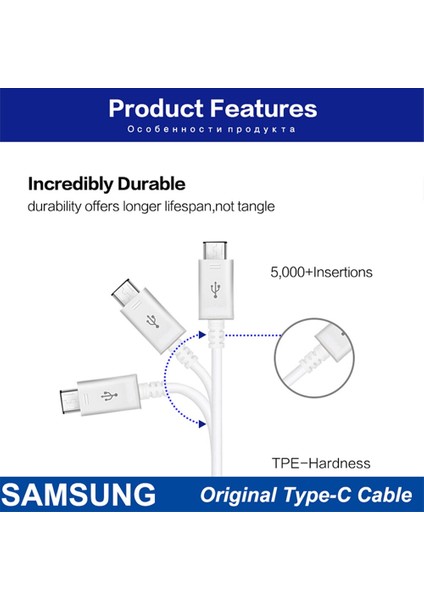 2A Orijinal Samsung Hızlı Şarj Mikro USB Kablosu 1/1.2/1.5m 2A Veri Hattı Galaxy S6 S7 Kenar Not 4 5 J4 J6 J5 A3 A7 A5 (2016) (Yurt Dışından) fırsatları