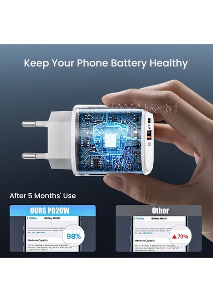 3A Abd/ab USB Tip C Hızlı Telefon Şarj Cihazı 2 Bağlantı Noktalı Usb-C Pd3.0 Usb-A Qc3.0 Seyahat Duvarı Hızlı Şarj Adaptörü iPhone 13 12 Samsung Için (Yurt Dışından) indirimleri