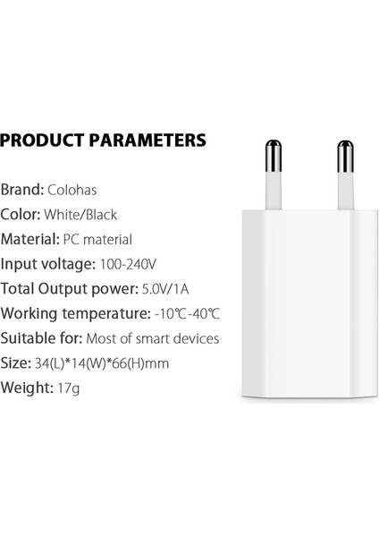 Telefon Şarj Cihazı Avrupa Ab Tak USB Ac Seyahat Duvar Şarj Şarj Cihazı Güç Adaptörü Apple iPhone 6 6s 5 5s 4 4s Sıcak Satış (Yurt Dışından) modelleri