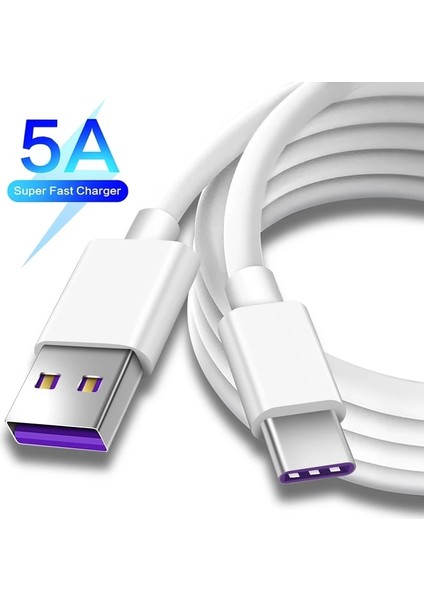 5A Veri Hattı Tip C Şarj Kablosu Mikro USB Şarj Kabloları Samsung Xiaomi Android Cep Cep Telefonu Kablosu Için Hızlı Şarj Kablosu (Yurt Dışından)