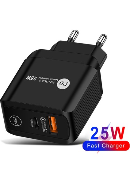 Evrensel Şarj Cihazı Pd 25W + Qc3.0 Duvar Şarjı iPhone 13 Için Şarj Cihazı Seyahat Ofis Ev 5A USB Tip C Tablet Hızlı Şarj Adaptörü (Yurt Dışından) fiyatları