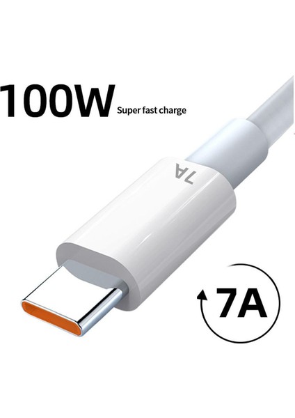 7A 100W C Tipi USB Kablosu Süper Hızlı Şarj Kablosu Için Huawei Mate 40 30 Xiaomi Samsung Hızlı Şarj USB Şarj Aleti Kabloları Veri Kablosu (Yurt Dışından)