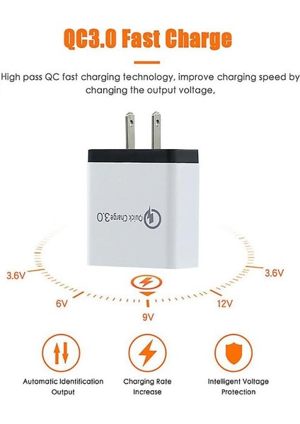 Port USB Şarj Cihazı Qc 3.0 USB Hub Duvar Şarj Cihazı 3A Renkli Akıllı Hızlı Şarj Seyahat Evrensel Telefon Ab Abd Tak Adaptörü (Yurt Dışından) fırsatları