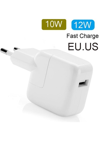 2.4A Hızlı Şarj 12W USB Güç Adaptörü Telefon Seyahat Ev Şarj Cihazı iPhone 12 Xs 8 Artı 7 6s 11 iPad Mini Hava Euro Ab Abd Için (Yurt Dışından)