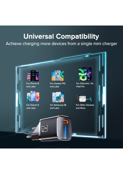 Acgicea Mini Pd Şarj Cihazı 20W USB C Şarj Cihazı iPhone 13 12 Için Hızlı Şarj USB Şarj Cihazı Samsung S10 Xiaomi Cep Telefonu Şarj Cihazı (Yurt Dışından) indirimleri