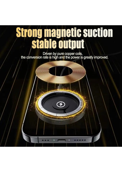 Orijinal 15W Manyetik Kablosuz Şarj Cihazı iphone 14 13 12 Pro Max USB C Hızlı Şarj iphone 8 Artı Xr x Xs Max Se Aksesuarları (Yurt Dışından) modelleri