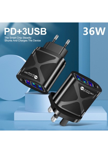 USB C Tipi Şarj Cihazı 36W Taşınabilir USB C Şarj Cihazı iPhone 13 12 Pro Max Destek Tipi C Pd Hızlı Şarj Samsung Xiaomi Için (Yurt Dışından)
