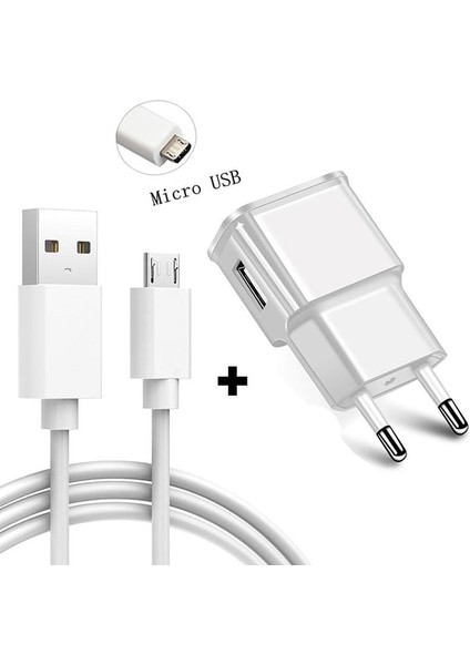 USB Şarj Aleti Samsung Galaxy S6 S7 Kenar J4 J6 Artı J3 J5 J7 Not 4 5 A3 A5 A7 2016 A750 Duvar Adaptörü Şarj Mikro USB Kablosu (Yurt Dışından)