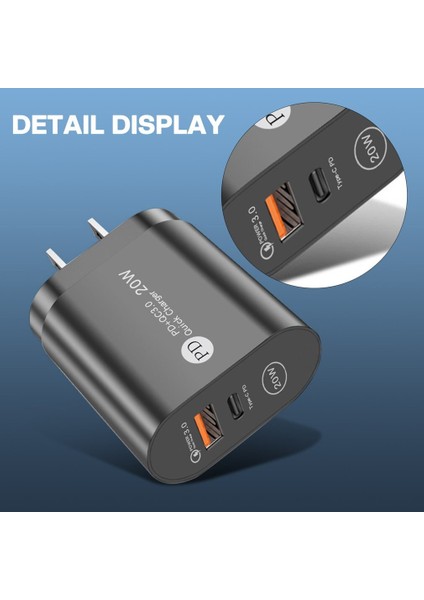 Sıcak USB Pd Şarj Cihazı 20W Hızlı Tip-C Adaptörü Qc 3.0 Hızlı Şarj Telefon Duvar Şarj Adaptörü Cep Telefonu Aksesuarı Ab/abd Tak (Yurt Dışından) indirimleri