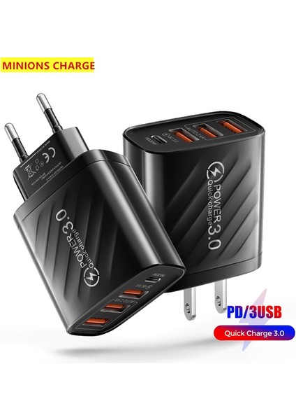 30W USB C Şarj Cihazı Hızlı Şarj Cihazı iphone 13 12 Xiaomi Huawei Samsung Hızlı Şarj 3.0 4.0 Cep Telefonu Şarj Adaptörü Qc 3.0 (Yurt Dışından)