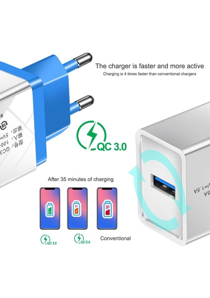 USB Şarj Aleti Hızlı Şarj 3.0 Ab Tak Hızlı Şarj Seyahat Duvar Adaptörü iPhone 11 Xr Samsung S20 Tabletler Cep Telefonu Şarj Cihazı (Yurt Dışından) indirimleri