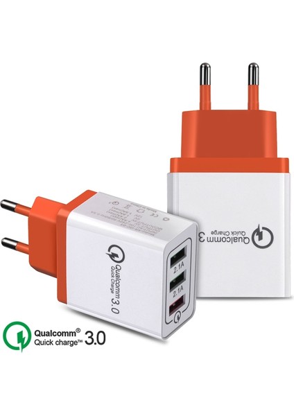 18 W USB Hızlı Şarj 3.0 5 V 3A iphone 7 8 Ab Abd Tak Cep Telefonu Hızlı Şarj Cihazı Samsung Huawei Için Şarj Ac Güç Şarj Cihazı (Yurt Dışından)