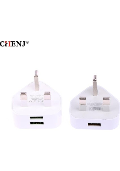 Evrensel Ingiltere Tak 3 Pin Duvar Şarj Adaptörü 1/2 USB Bağlantı Noktalı Iphone 11 Samsung/huawei Şarj Cihazı Için Şarj (Yurt Dışından)