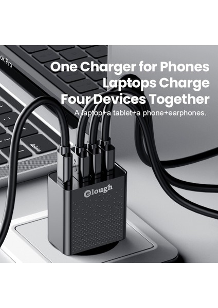 Elough Hızlı Şarj Pd 4.0 Qc 3.0 USB Tip C Şarj Cihazı 4 Port 20W Duvar Hızlı Şarj iPhone 11 Pro Huawei Xiaomi Pd Şarj Cihazı (Yurt Dışından) fırsatları