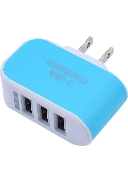 Zuczug 5V 3A Çoklu 3 Bağlantı Noktalı Aydınlık Şarj Cihazı Duvar USB Şarj Cihazı Abd Fiş Adaptörü Telefon Şarj Cihazı iPhone 8 Için Samsung S8 Tablet (Yurt Dışından) fiyatları