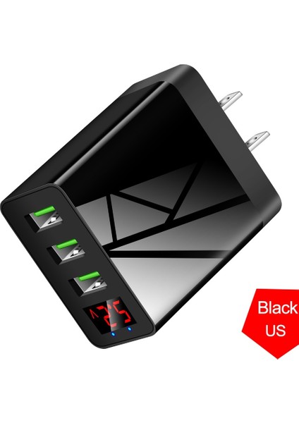 Taşınabilir 3 USB 48W Qc3.0 3.1A Hızlı Şarj Dijital Ekran Duvar Şarj Adaptörü (Yurt Dışından) fiyatları