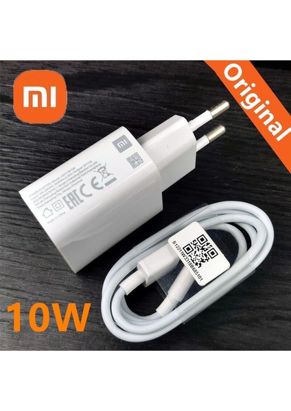 Orijinal Xiaomi Şarj Cihazı 10W Cep Telefonu Ab USB Duvar Şarj Adaptörü Redmi Için 9A 10A Not 9 10 8 7 9s Mı 4x A1 A2 Lite A3 (Yurt Dışından)