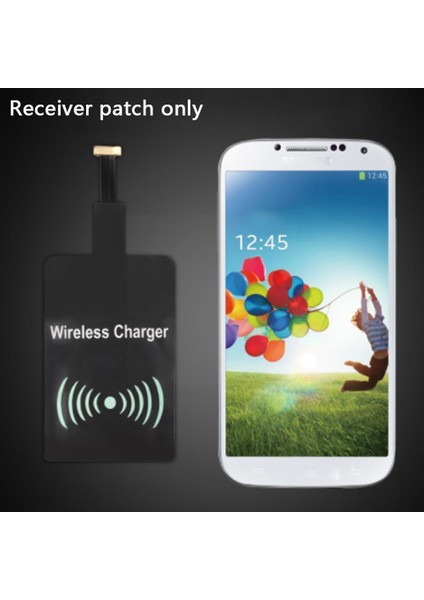Evrensel Hızlı Kablosuz Şarj Adaptörü Kablosuz Şarj Alıcısı Yama Android Mikro USB Tip-C Cep Telefonu (Yurt Dışından) fiyatları