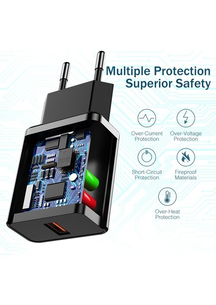 5V 3A Evrensel Şarj Cihazı Ab Abd USB Telefon Şarj Cihazı Hızlı Şarj 3.0 Hızlı Şarj Güç Bankası Için iPhone 11 Pro Xr Telefon Tabletleri (Yurt Dışından) fiyatları