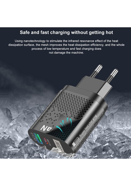 65W Gan Şarj Cihazı Tablet Dizüstü Bilgisayar Hızlı Şarj Cihazı Tip C Pd Hızlı Şarj Cihazı Kore Abd Ingiltere Şartname Fiş Adaptörü iPhone Samsung Için (Yurt Dışından) modelleri