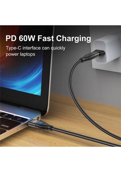 Manyetik Veri Kabloları 60W Pd Hızlı Şarj Kablosu USB C Tip C Mikro iPhone 12 Samsung S21 Xiaomi Huawei Için Şarj Kablosu (Yurt Dışından) fiyatları