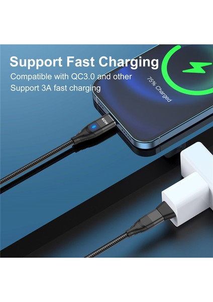 Manyetik Veri Kabloları 60W Pd Hızlı Şarj Kablosu USB C Tip C Mikro iPhone 12 Samsung S21 Xiaomi Huawei Için Şarj Kablosu (Yurt Dışından) fırsatları