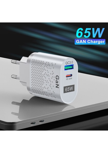 65W Gan Şarj Cihazı Hızlı Şarj 3.0 Tip C Pd USB Şarj Cihazı, 3.0 Taşınabilir Hızlı Şarj Cihazı, IPHONE13 Için Huawei Xiaomi Dizüstü Bilgisayarı Için 12 (Yurt Dışından) indirimleri
