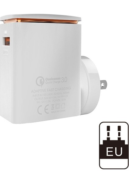 Samsung iPhone Android Için Tl USB Qc3.0 Şarj Cihazı Duvar Prizi Güç Adaptörü (Yurt Dışından) fiyatları
