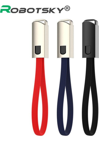 Taşınabilir Anahtarlık USB Veri Kablosu Mikro USB Tip C Hızlı Şarj Cep Telefonu Şarj Aleti Kablosu Samsung Galaxy Xiaomi Için (Yurt Dışından)