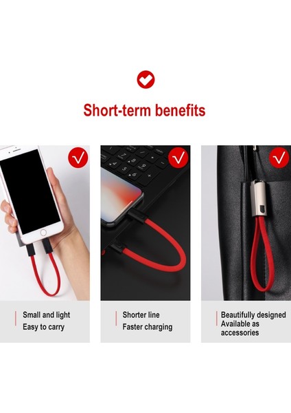 Taşınabilir Anahtarlık USB Veri Kablosu Mikro USB Tip C Hızlı Şarj Cep Telefonu Şarj Aleti Kablosu Samsung Galaxy Xiaomi Için (Yurt Dışından) fırsatları