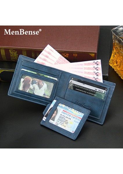 Menbense Yeni Erkek Cüzdan Kısa Şık Rahat Büyük Kapasiteli Çoklu Kart Yuvaları Araba Çizim Kısa Erkek Cüzdan (Yurt Dışından) modelleri