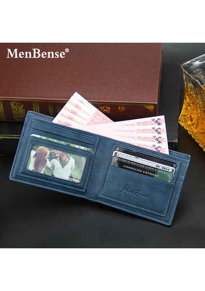 Menbense Yeni Erkek Cüzdan Kısa Şık Rahat Büyük Kapasiteli Çoklu Kart Yuvaları Araba Çizim Kısa Erkek Cüzdan (Yurt Dışından) indirimleri