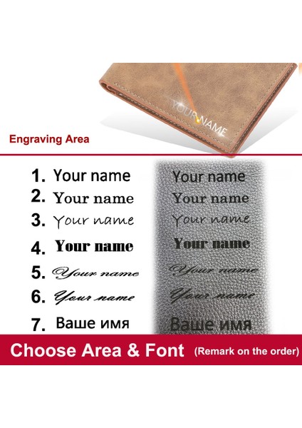 Baellerry Erkek Cüzdan Kısa Isim Gravür Kart Tutucu Klasik Erkek Cüzdan Basit Fotoğraf Tutucu Adı Kazınmış Marka Erkek Cartera (Yurt Dışından) modelleri