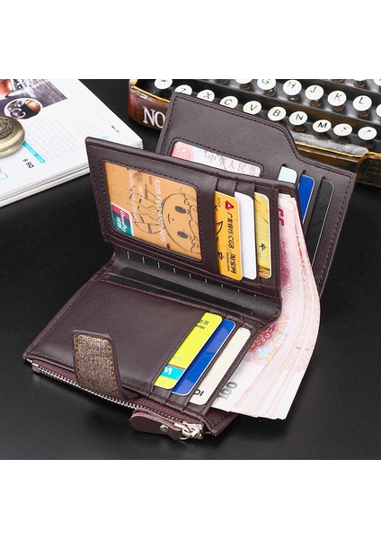 Hengsheng Rahat Erkek Cüzdanının Kore Versiyonu Dikey Çok Fonksiyonlu Cüzdan Fermuar Tokası Üç Kat Bozuk Para Cüzdanı Trendi (Yurt Dışından) fiyatları
