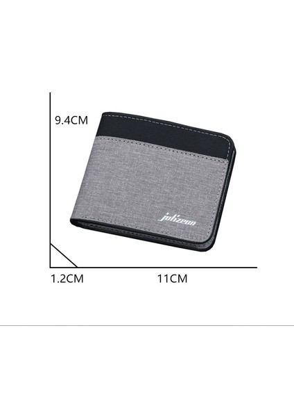 Tuval Erkek Cüzdan Siyah/mavi/gri Kartlıklı Cüzdan Erkek Para Çantası 2022 Kimlik/fotoğraf/banka Tutucu Kısa Çanta Kredi Kartı Kılıfı Çantası (Yurt Dışından) indirimleri
