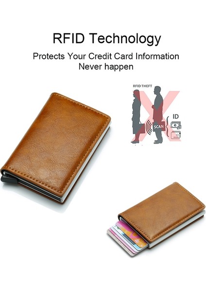 Karbon Fiber Rfid Kart Tutucu Erkek Cüzdan Para Çantası Fermuarlı Bozuk Para Cüzdanı Küçük Deri Mini Ince Cüzdan Vallet Carteira Masculina (Yurt Dışından)