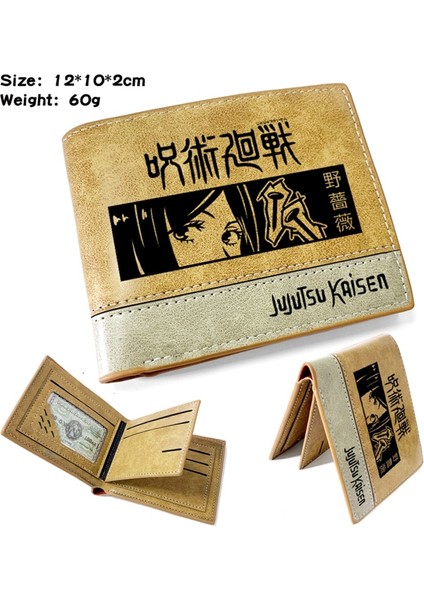 Sıcak Satmak Japon Karikatür Jujutsu Kaisen Cüzdan Kart Tutuculu Genç Cüzdanlar Için Kısa Çanta (Yurt Dışından)
