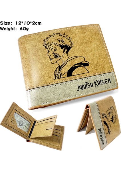 Sıcak Satmak Japon Karikatür Jujutsu Kaisen Cüzdan Kart Tutuculu Genç Cüzdanlar Için Kısa Çanta (Yurt Dışından)
