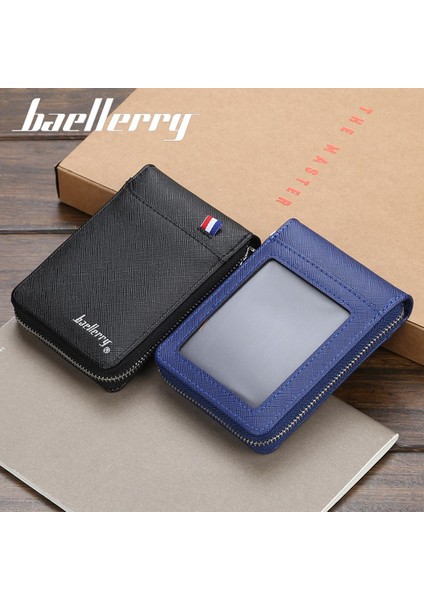 2022 Yeni Cüzdan Erkek Kısa Küçük Çok Fonksiyonlu El Kart Tutucu Pu Iş Fermuarlı Çanta Moda Yüksek Kaliteli Rahat (Yurt Dışından)