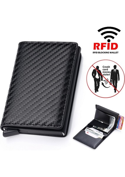 Yeni Erkek Kadın Akıllı Cüzdan Kredi Bankası Kart Tutucu Moda Çanta Alüminyum Alaşımlı Iş Rahat Mini Cüzdan Marka Pu Çanta (Yurt Dışından) fiyatları