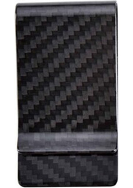 Karbon Fiber Doku Cüzdan Çanta Para Kesme Makinesi Cep Kredi Kartı Nakit Tutucu (Yurt Dışından)