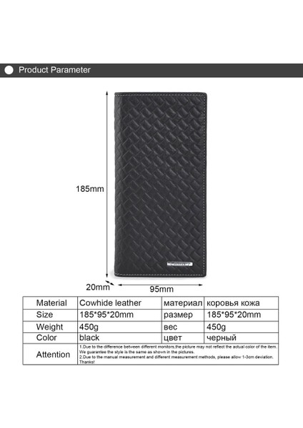 Plover GD5907-8A Inek Derisi Iş Uzun Ince Cüzdan Kredi Crad Tutucu (Yurt Dışından) indirimleri